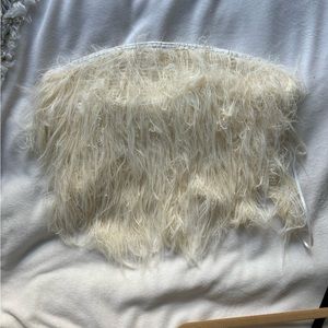 Fluffy strapless urban outfitters top